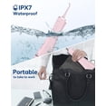 thumbnail image 4 of MySmile LP211 Cordless Advanced Water Flossers for Teeth, 8 Jet Tips - Pink, 4 of 6