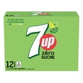 thumbnail image 2 of 7UP Zero Lemon Lime Soft Drink 355 ml cans, pack of 12, 2 of 10