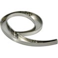 thumbnail image 4 of Distinctions House Address Number 9, Screw-In, Brushed Nickel Zinc, 4 In. - 843329, 4 of 15