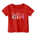thumbnail image 4 of Pyjama Décontracté pour Enfants Motif Lettre Imprimé Multicolore Col Rond Manches Courtes Grandes Filles Soutien-Gorge Intégré Camisoles Manches Courtes Chemises Filles Manches Longues Chemise de Pâques Filles Filles Athlétiques, 4 of 4