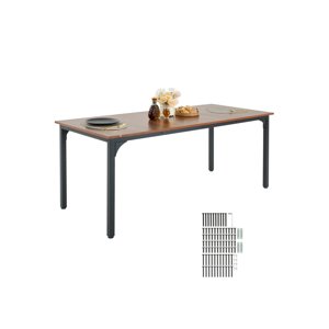 VEVOR 71in Table de cuisine en bois pour 6-8 personnes brunes (uniquement table)