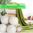 thumbnail image 3 of Bamboohart Reusable Natural Wool Dryer Balls for EcoFriendly Laundry ⭐ё ьμ д\ `μ ⭐. кц θ ∫△ G2F9, 3 of 9
