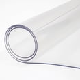 thumbnail image 1 of KFFKFF Clear Plastic Tablecloth, Dimensions 36 x 60 Inch, Thickness 1.5 mm, Rectangular Desk Cover, Resistant to Water and Simple to Clean, Suitable for Office, Dressing Table, Bedside Table, 1 of 9