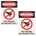 thumbnail image 4 of 2pcs Iron Pet Dog No Toilet Warning Sign Vintage No Peeing Warning Sign, 4 of 6