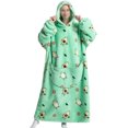 thumbnail image 1 of LUXUR Chemises de Nuit à Capuche pour Femmes, Robe de Nuit, Robe de Sommeil, Imprimé Avocat, 1 of 2