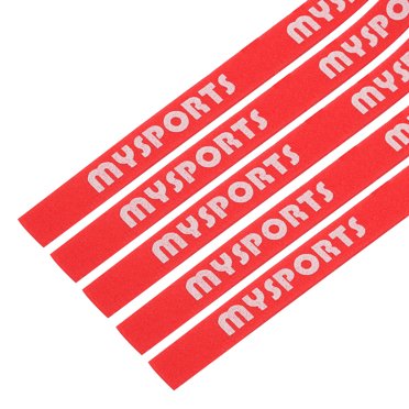 Unique Bargains 18x0.4' Bande de Bord de Raquette de Tennis de Table Ping-Pong, Rouge 5 Pack