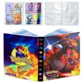 thumbnail image 3 of Trading Card Holder Card Album Binder, Protection Folder Book Collectible Card Album, 4-Pocket with 30-Pages 240-Trading Cards Capacity, Present for Children-AAC3, 3 of 5