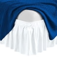 thumbnail image 1 of Wrap Around Bed Skirt 21" inch Drop Easy Care Microfiber Made Bedskirts (RV King-White), 1 of 6