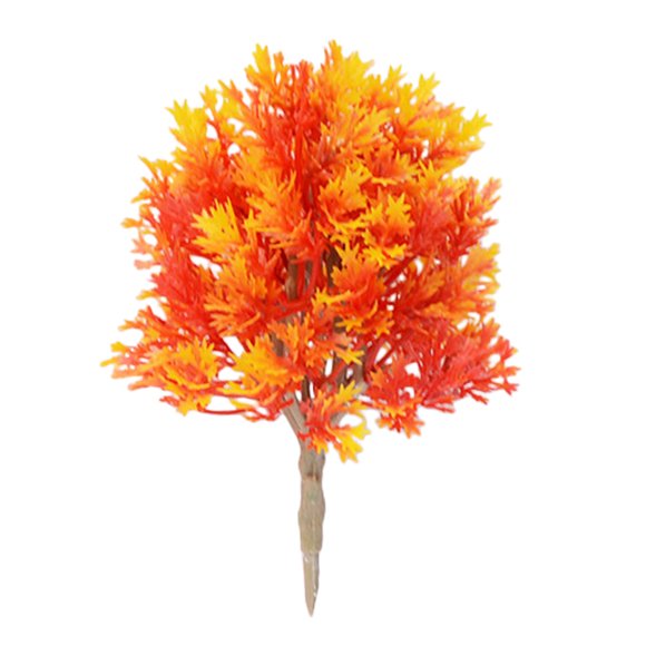 Miangastore Artificial Autumn Fall Trees Plastic Miniature Model Model Train Railway 1Pack