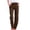 Brown, variant on HOWPAY Linen Pants for Women Casual Relaxed Fit Straight Leg High Waist Elastic Trousers with Pockets Solid Color Summer Comfy Lounge Pant Brown XXL