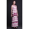 thumbnail image 2 of Bimba Robe Longue de Soirée à Col Rond Imprimée avec Fentes Latérales pour Femmes Tie-Dye-TTG, 2 of 6