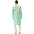 thumbnail image 3 of Maple Clothing Kurta Pyjama en Coton Tenue Ethnique Imprimée Indienne Tenue Décontractée (Vert, 3TG), 3 of 6