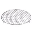 thumbnail image 1 of Unique Bargains Round Cooking Rack, 9.5-inch Stainless Steel Cross Wire Barbecue Grill Net Racks with Legs, 1 of 5