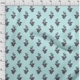 thumbnail image 3 of oneOone Cotton Silk Fabric Leaves & Floral Block Fabric Prints By Yard 42 Inch Wide, 3 of 5