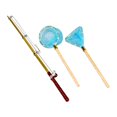 thumbnail image 1 of Milaget Dollhouse Miniature Fish Rod Fishing Net Set Mini for Doll House Garden Pond Blue Net, 1 of 9