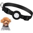 thumbnail image 1 of ORUYROP Airtag Dog Collar, Adjustable Air Tag Dog Collar with Durable Quick Snap Buckle, Imitation Nylon Dog Collar with Waterproof Apple Airtag Holder for Small Medium Large Dogs, 1 of 6