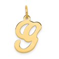 thumbnail image 1 of Diamond2Deal 14K Yellow Gold Letter G Initial Charm Pendant for Women, 1 of 6