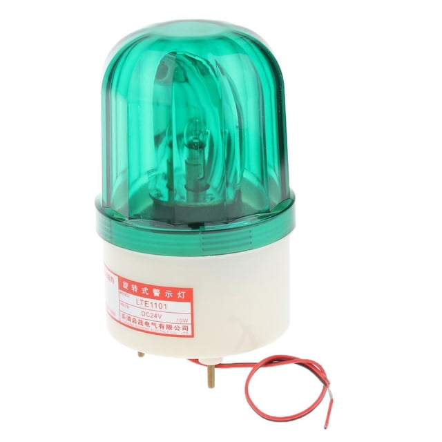 12V Industrial Alarm Light Rotating Strobe Emergency Warning Lamp Green
