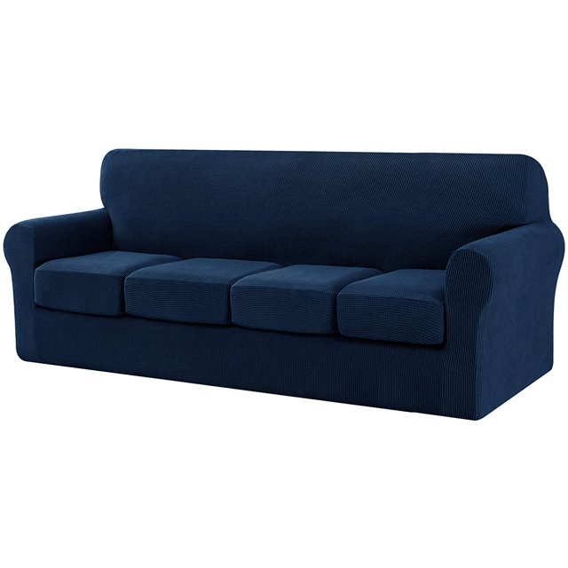 CHUN YI Sofa Cover with Separate Cushion Slipcover Stretch Checks