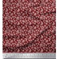 thumbnail image 1 of Soimoi Poly Georgette Fabric Dot & Leaves Decor Fabric Printed Yard 42 Inch Wide, 1 of 2