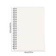thumbnail image 3 of EGNMCR Home Decor, Room Decor A5 Notebook Spiraled Graph Grids Paper Notebook Ruled Notebook Blank Journal Notebook 80 Pages For School Work Writing Thick Paper Flexible Plastic Cover Paper note book, 3 of 6