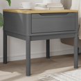 thumbnail image 1 of vidaXL Lamp Table FLORO Grey 55x55x54 cm Solid Wood Pine, 1 of 5