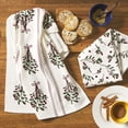 thumbnail image 2 of Holiday Time Cranberry Spice Collection Sprig 2-Pack Kitchen Linen Set, Red, 16" x 26", 2 of 4