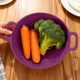 thumbnail image 3 of Small Colander Set for Kitchen Use - Mini Food Strainer with Handles for Fruit Vegetables Pasta Ideal for Local Deliveries, 3 of 3