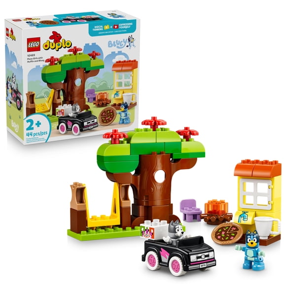 LEGO DUPLO Bluey Les livreuses de pizza avec Muffin et Bluey 10469