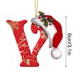 thumbnail image 5 of LSLJS 26 Letters Christmas Tree Decoration Pendant Christmas Tree Ornaments Personalized DIY Christmas Ornaments Christmas Decorations Xmas Tree Hanging Decor, 5 of 5