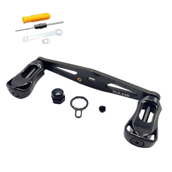 Poignée de Bascule pour Moulinet Baitcasting Poignée de Bascule en Fibre de Carbone avec Prise et Roulement pour Moulinet DAIWA à Planche Droite Accessoires