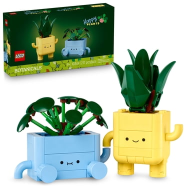 LEGO Botanicals Les Plantes Radieuses, Décoration d’Étagère 10349
