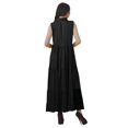 thumbnail image 4 of Moomaya Robe d'Été Sans Manches Chemise à Boutons Tenues Décontractées Femmes Grande Taille, 4 of 4