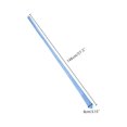thumbnail image 4 of INSPIRE CHIC Men's Solid Color Narrow Stripes Necktie Graduation Suit Formal Ties Deep Sky Blue, 4 of 5