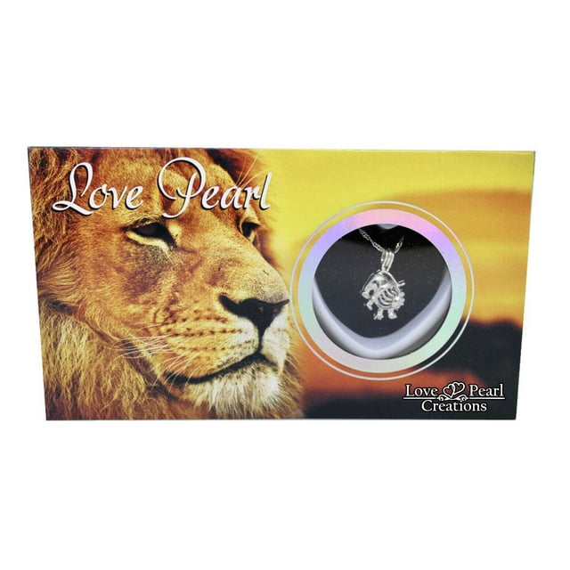 Lion Love Pearl Créations Animaux Bricolage Perle d'Eau Douce Trousse de Collier en Acier Inoxydable