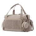 thumbnail image 4 of Lipstore Sac à Couches Léger Grande Capacité Sac à Bandoulière pour Infirmières Femmes Travail Gym Brun, 4 of 8