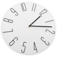 thumbnail image 2 of Shisuyan Horloge Murale Ronde en Plastique Blanc Lot de 1 13.8 Po, 2 of 9