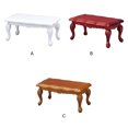 thumbnail image 2 of 1:12 Échelle Maison de Poupée Miniature Salon Table à Thé en Bois Table à Thé Table d'Appoint, 2 of 8