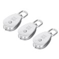 thumbnail image 1 of Jeu de Poulies Simples, Acier Inoxydable 3Pcs Bloc de Poulies Simples Robuste pour Pont Bateau, 1 of 8
