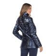 thumbnail image 3 of White Mark Manteau Matelassé Métallisé pour Femme, 3 of 6