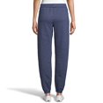 thumbnail image 2 of Hanes Womens ComfortSoft EcoSmart Petite Open Leg Sweatpants, L, Navy Heather, 2 of 2