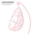 thumbnail image 3 of Minkissy hammock for room Miniature Swing Pink Iron 1Pcs Outdoor Garden Adult, 3 of 8