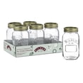 thumbnail image 1 of Kilner Regular Mouth Glass Mason Jars with Sealing Lids, 1L, 1 of 4