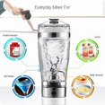 thumbnail image 2 of Electric Protein Shaker Portable USB Bottle Milk Coffee Mixer Blender Charging, 2 of 5