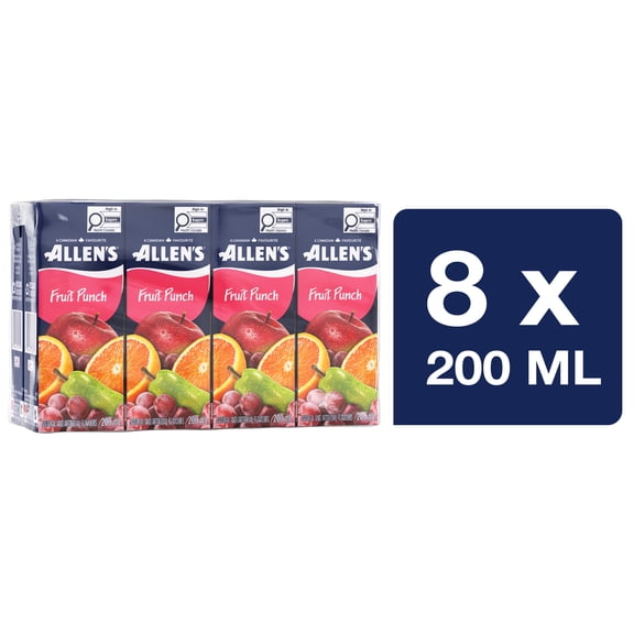 Allen's Boîtes de Jus Cocktail Punch aux Fruits 8X200ML