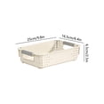 thumbnail image 3 of Kmonabie Upgraded Stackable Storage Bins with Handle, White Plastic Organizer Containers for Kitchen Pantry Bathroom Cabinet Drawer Wardrobe Organization, 3 of 6