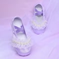 thumbnail image 2 of MIASHUI Chaussures pour Enfants Chaussures pour Enfants Chaussures de Danse Chaussures Chaudes de Danse Ballet Performance Chaussures d'Intérieur Chaussures de Danse Yoga, Violet, 7-8 Ans, 2 of 3