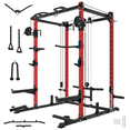 thumbnail image 1 of Eonfit E2 Power Cage，1500LB Squat Rack with Cable Crossover System.Multi-Function Power Rack for Home Gum.All-in-One Squat Rack with More Training Attachments(E2 RED)), 1 of 8