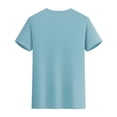 thumbnail image 5 of Styesk T Shirts for Man Solid-Color Casual Elastic Sports Short Sleeved Round-Neck Blouses, 5 of 5