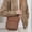 Brown, variant on Bowayaoa Men Crossbody Sling Bag Chest Pack Shoulder Backpack for Travel Hiking Daypack with Earphone Hole Casual Outdoor Purse